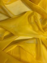 Tecido Voil Amarelo Ouro Liso 3m largura - Decora Tecidos