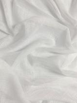 Tecido Voil Gaze de Linho Flame Branco - 3m Largura