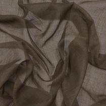 Tecido Voil Gaze de Linho Flame Marrom 3m Largura