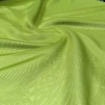 Tecido Voil Liso em Tons de Verde para Cortinas e Decoração - 3,00m