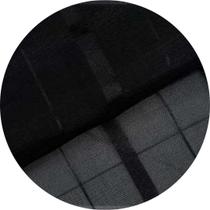 Tecido Voil Xadrez 1,00 x 3,00 Largura Cor:Preto-01