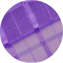 Tecido Voil Xadrez 1,00 x 3,00 Largura Cor:Roxo-041