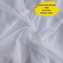 Tecido Volta ao Mundo Voal Coar Suco leite queijo 2,00x1,50 Metros Tecido Volta ao Mundo Voal Coar Suco leite queijo 2,00x1,50 Metros