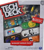 Teck deck pack com 6 skates de dedo - sunny original
