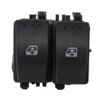 Tecla de Vidro Elétrico Clio II Megane 1.6 2.0 Dianteira Lado Motorista Led Laranja Sem Moldura - Gauss - GE2123