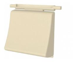 Tecla Reforçada de Abs para Acabamento de Valvula de Descarga Docol Bege - 5805 Tecla Reforçada de Abs para Acabamento de Valvula de Descarga Docol Bege - 5805