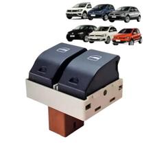 Tecla vid gol/voy/fox/polo 03/ dupla - 1 est. fundo marrom