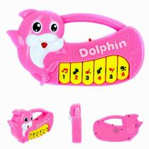 Tecladinho Dos Golfinhos Piano Musical Infantil Rosa- Wellkids Tecladinho Dos Golfinhos Piano Musical Infantil Rosa- Wellkids