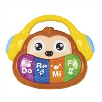 Tecladinho Musical Infantil Macaco com Sons Brinquedo Educativo 12+ Meses