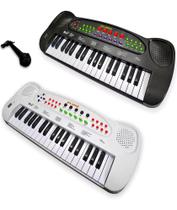 Teclado 37 Teclas Piano Musical Infantil Com Microfone