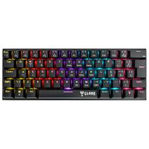 Teclado 60% Mecânico Gamer Switch Red Anti-Ghosting ABNT2 Função Macro + Software USB 292x105mm Clanm