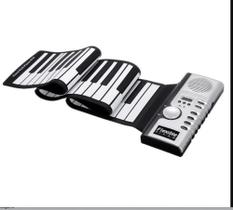 Teclado 61 Teclas Flexível Portátil Usb Midi Roll-up Piano
