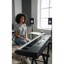 Teclado 61 Teclas Sensível Dedilhação MIDI Estúdio