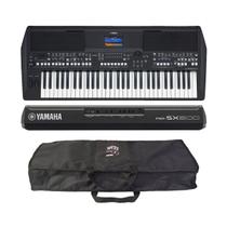Teclado Arranjador 61 Teclas Yamaha Psr Sx600 + capa Teclado Arranjador 61 Teclas Yamaha Psr Sx600 + capa