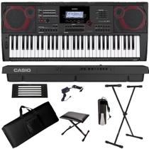 Teclado Arranjador Casio CT-X5000 61 Teclas + Suporte + Capa + Pedal + Banco