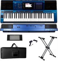Teclado Arranjador Casio MZ-X500 61 Teclas + Suporte Duplo + Capa Luxo
