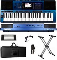 Teclado Arranjador Casio MZ-X500 + Suporte SI99D + Capa Luxo + Pedal Sustain