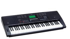 Teclado arranjador de 61 teclas sensitivas 5/8 BLACK WOOD BW7 -- 300 timbres/ 300 ritmos