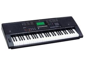 Teclado arranjador de 61 teclas sensitivas 5/8 BLACK WOOD BW7 -- 300 timbres/ 300 ritmos