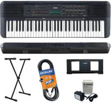 Teclado Arranjador Yamaha PSR-E273 61 teclas + Suporte X + Cabo P10 3mts