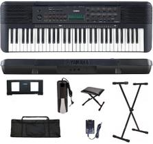 Teclado Arranjador Yamaha PSR-E283 61 teclas + Suporte + Capa + Pedal + Banco