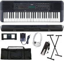 Teclado Arranjador Yamaha PSR-E283 61 teclas + Suporte + Capa + Pedal + Fone Branco Teclado Arranjador Yamaha PSR-E283 61 teclas + Suporte + Capa + Pedal + Fone Branco