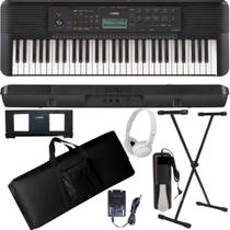 Teclado Arranjador Yamaha PSR-E283 61 teclas + Suporte + Capa + Pedal + Fone Branco Teclado Arranjador Yamaha PSR-E283 61 teclas + Suporte + Capa + Pedal + Fone Branco