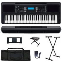 Teclado Arranjador Yamaha PSR-E373 61 teclas + Suporte + Capa + Banco