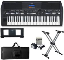Teclado Arranjador Yamaha PSR-SX600 + Suporte Si99D + Capa Luxo Teclado Arranjador Yamaha PSR-SX600 + Suporte Si99D + Capa Luxo