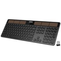 Teclado Arteck Wireless Solar Recharging em tamanho real