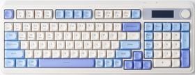 Teclado AULA S99 Pro Cute Creamy com teclado numérico RGB roxo