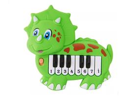 Teclado Baby Dinossauro Brinquedo Som Musica Diversão Cores