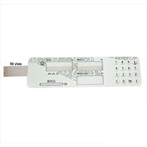 Teclado Balança Ramuza Dcr Cl 10 Vias Bco C Visor e Rb Longo - Cód 3875