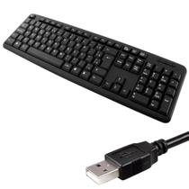 Teclado Barato com fio Multimidia USB 2.0 Ergonômico Compacto Ultra Fino Loja Escritório Trabalho
