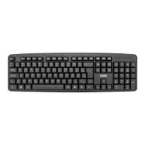 Teclado Basic TC-10 com Fio ABNT2 Conexão USB Preto Oex