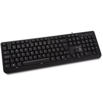 Teclado Básico Padrão ABNT2 Com Fio USB Preto Maxprint