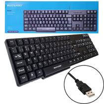 Teclado Básico Para Pc Usb Multilaser Português Brasil Preto Silencioso Slim Abnt2 Macio Pouco Barulho Tc213 Nota Fiscal