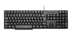 Teclado Básico Slim Preto Usb Tc213 Multilaser