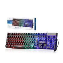 Teclado battle gamer semi mecanico iluminado led bk-151c - EXBOM