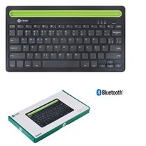 Teclado Bluetooth 3.0 ABNT Mini Compacto Tablet Celular Sem Fio Preto Suporte - VINIK