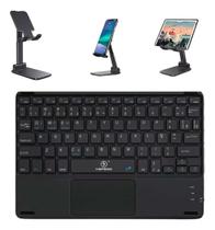 Teclado Bluetooth Com Touchpad P/ Tab Galaxy S9 Fe + Suporte Teclado Bluetooth Com Touchpad P/ Tab Galaxy S9 Fe + Suporte