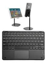 Teclado Bluetooth com Touchpad + Suporte para Tablets Samsung e Xiaomi Teclado Bluetooth com Touchpad + Suporte para Tablets Samsung e Xiaomi
