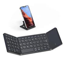 Teclado Bluetooth dobrável Articety com touchpad preto Teclado Bluetooth dobrável Articety com touchpad preto