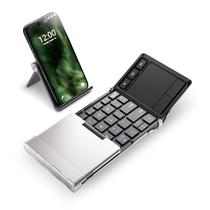 Teclado Bluetooth dobrável iClever BK08 com Touchpad Silver Teclado Bluetooth dobrável iClever BK08 com Touchpad Silver
