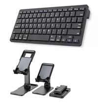 Teclado Bluetooth Galaxy Tab A T500 10,1" + Sup Apoio Preto Teclado Bluetooth Galaxy Tab A T500 10,1" + Sup Apoio Preto