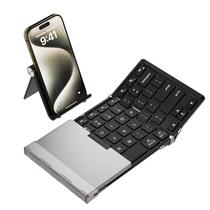 Teclado Bluetooth iClever BK05S dobrável para iPad Mac e laptop