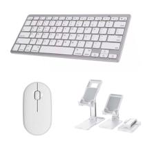 Teclado Bluetooth + Mouse Bluetooth + Suporte P/ Tablet A8 10.5 Polegadas