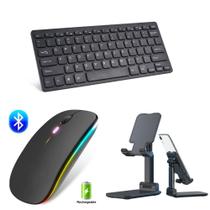 Teclado Bluetooth + Mouse Bluetooth + Suporte para tablet Samsung Galaxy tab S7 LITE