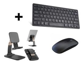 Teclado Bluetooth + Mouse + Suporte Para Tablet T515 Teclado Bluetooth + Mouse + Suporte Para Tablet T515