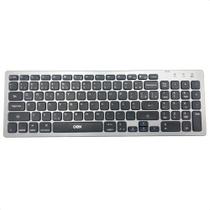 Teclado Bluetooth Oex Tc504 Preto Com Prata